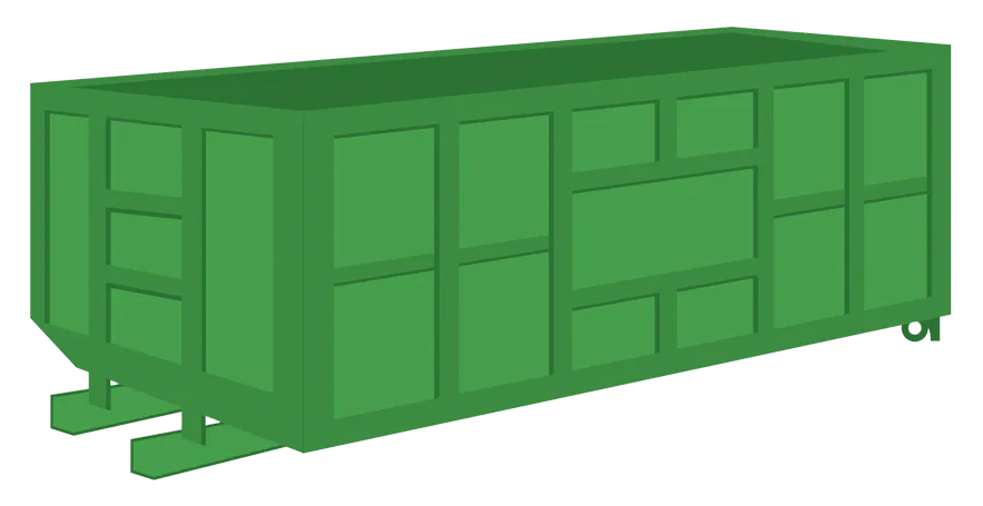 green dumpster